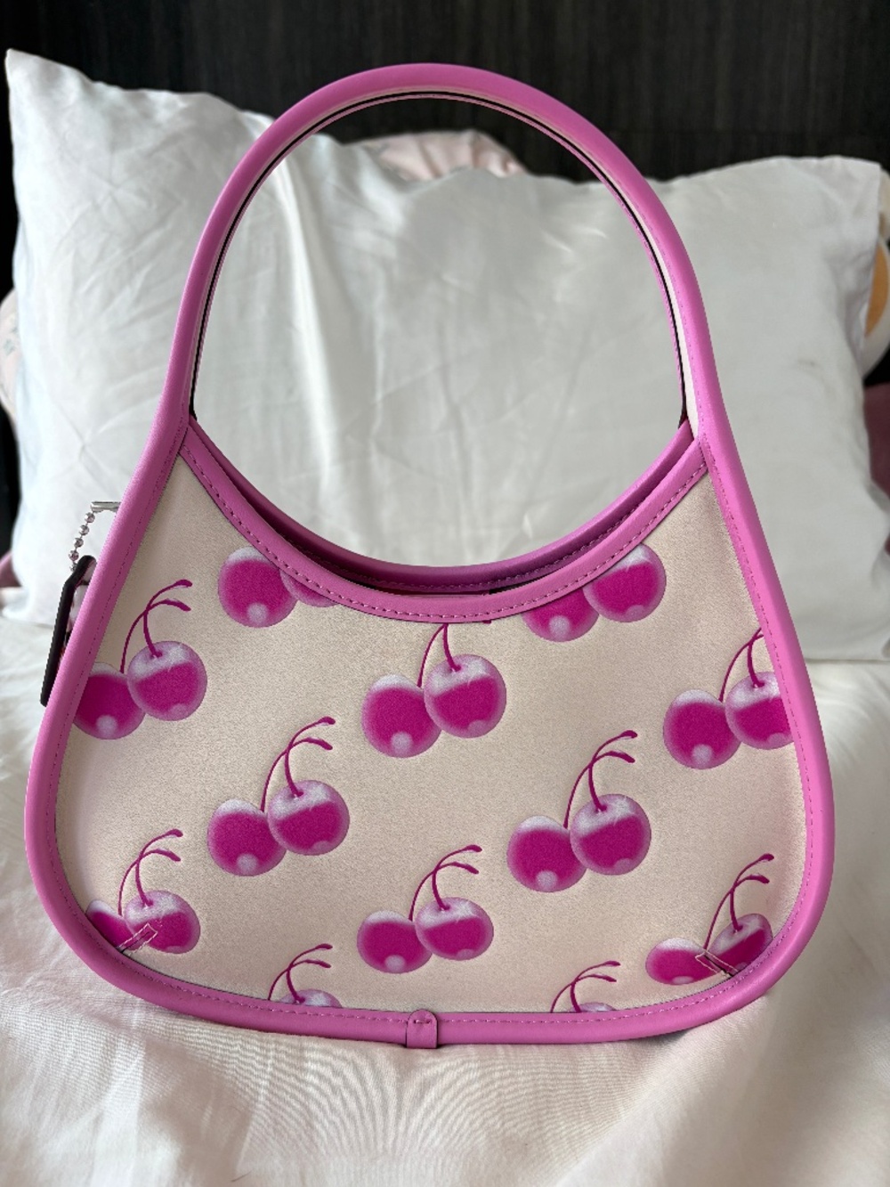 Coach Ergo Pink Cherry Bag in Coachtopia Leather